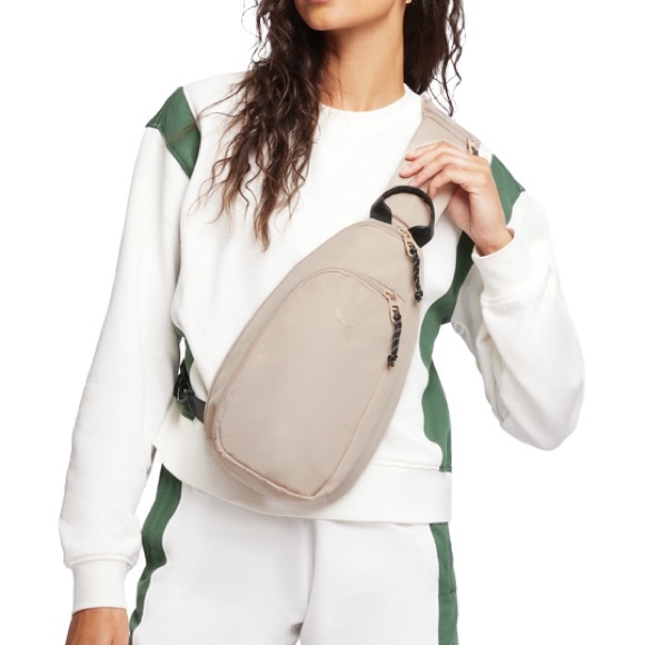 🆕 PUMA Myriad Sling Bag Crossbody Fannypack in Beige - Picture 7 of 14
